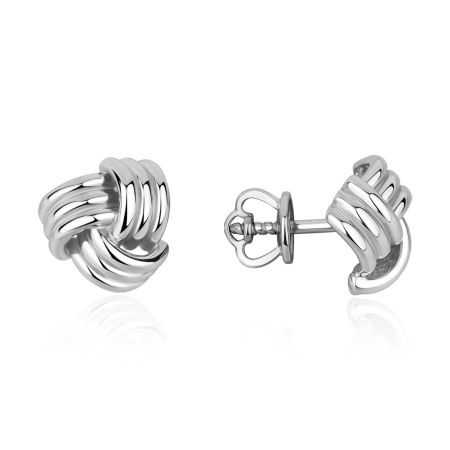 Купить оптом пусеты из серебра без вставок 2340405663 от Krasnoe