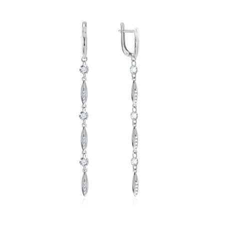 Купить оптом серьги из серебра с фианитами 2340200792л от Krasnoe