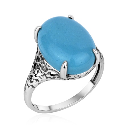 Купить оптом кольцо из серебра с бирюзой 1310Б25323 от Krasnoe
