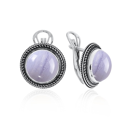 Купить оптом серьги из серебра с агатами 2310390954-84 от Krasnoe