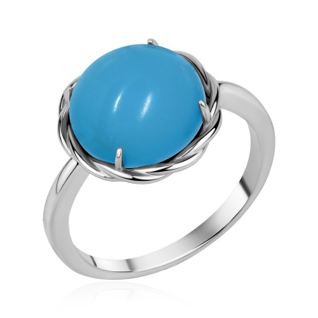 Купить оптом кольцо из серебра с бирюзой 1340Б26337 от Krasnoe