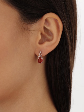 Купить оптом серьги из серебра с агатами 2340396336-31 от Krasnoe