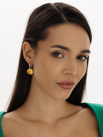 Купить оптом серьги из серебра с фианитами 2340201498-50 от Krasnoe