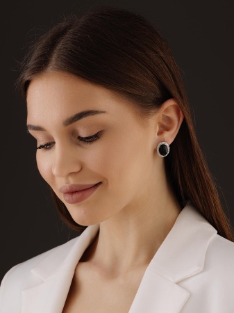 Купить оптом серьги из серебра с агатами 2340395116-20 от Krasnoe