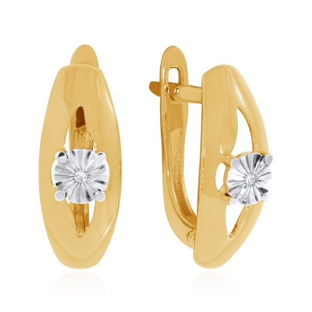 Купить оптом серьги из серебра с фианитами 2329200419 от Krasnoe