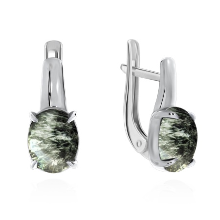 Купить оптом серьги из серебра с серафинитами 2340920369 от Krasnoe