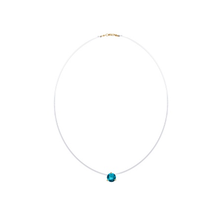 Купить оптом колье на леске из серебра с топазом 8320073058-42-76 от Krasnoe