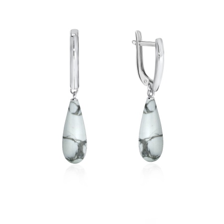 Купить оптом серьги из серебра с кахолонгами 2340К00346 от Krasnoe