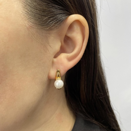 Купить оптом серьги из серебра с жемчугами 2320050847 от Krasnoe