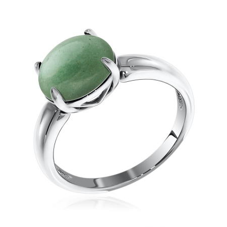 Купить оптом кольцо из серебра с авантюрином 1340360045-60 от Krasnoe