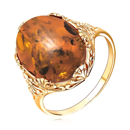 Купить оптом кольцо из серебра с янтарём 1320481867 от Krasnoe