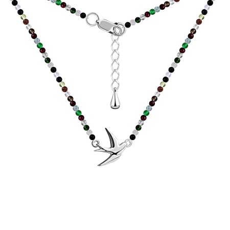 Купить оптом колье из серебра с агатами 8340394876-1-40 от Krasnoe