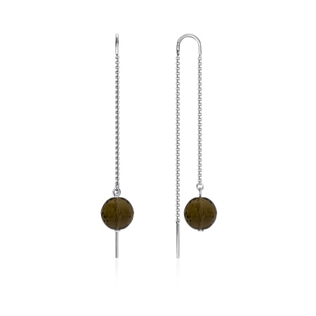 Купить оптом серьги из серебра с топазами 2340100711 от Krasnoe