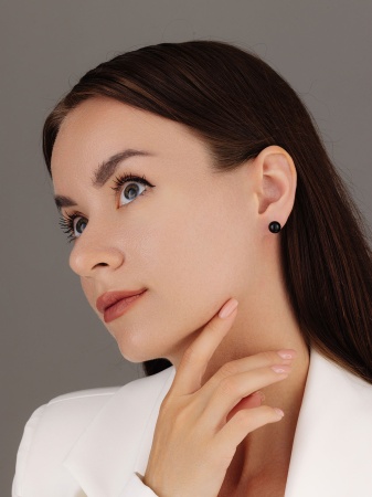 Купить оптом пусеты из серебра с агатами 2340394329-20 от Krasnoe