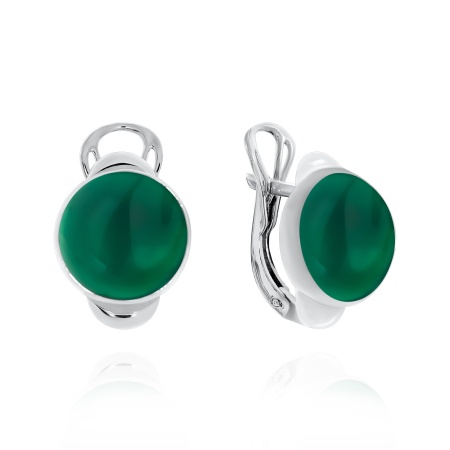 Купить оптом серьги из серебра с агатами 2340391831-60 от Krasnoe