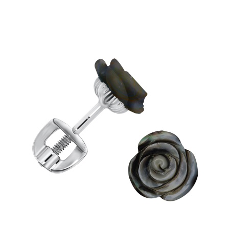 Купить оптом пусеты из серебра с перламутрами П340491280-20 от Krasnoe