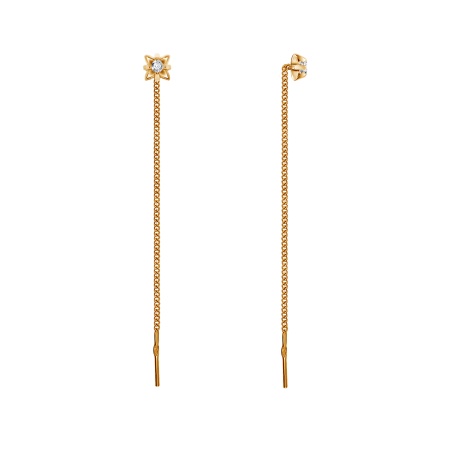 Купить оптом серьги из серебра с фианитами 2320202092-1 от Krasnoe