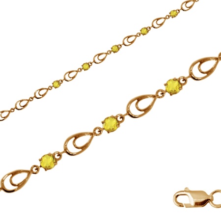 Купить оптом браслет из серебра с кварцем 3702043640-17-50 от Krasnoe