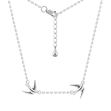 Купить оптом колье из серебра без вставок 8340404871-3-45 от Krasnoe