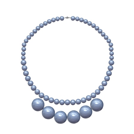 Купить оптом колье из серебра с ангелитами 8340906082-45 от Krasnoe