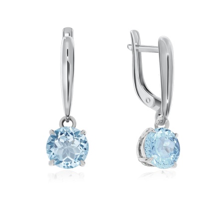 Купить оптом серьги из серебра с топазами 2340071807 от Krasnoe