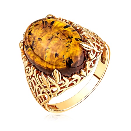 Купить оптом кольцо из серебра с янтарём 1320481858 от Krasnoe