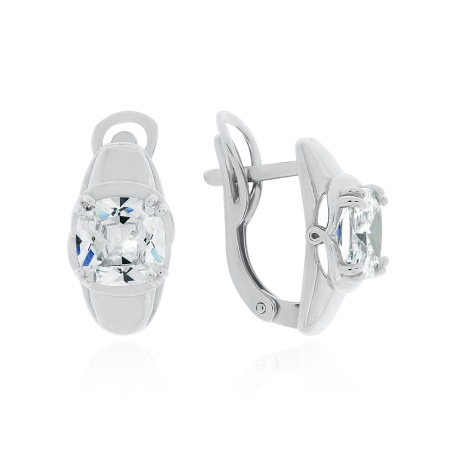 Купить оптом серьги из серебра с фианитами 2340201537 от Krasnoe