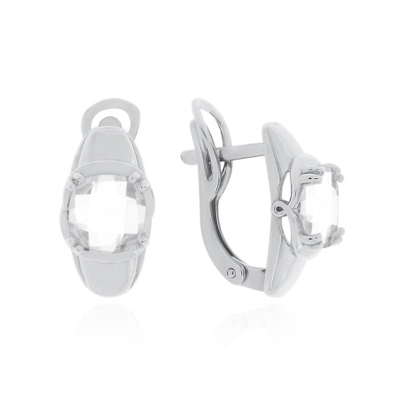 Купить оптом серьги из серебра с хрусталём 2340521537-1 от Krasnoe