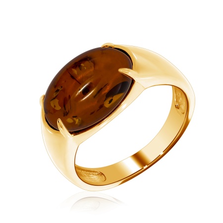 Купить оптом кольцо из серебра с янтарём 1320480991 от Krasnoe