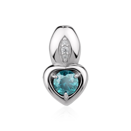 Купить оптом подвеска из серебра с ситаллом и фианитами 3340С34840л-64 от Krasnoe