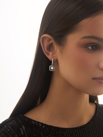 Купить оптом серьги из серебра без вставок 2340405303 от Krasnoe