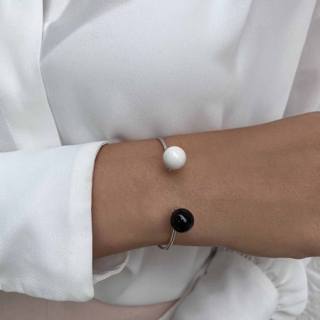 Купить оптом браслет из серебра с агатами 4340390868-11 от Krasnoe