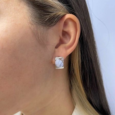 Купить оптом серьги из серебра с агатами 2340391395-84 от Krasnoe