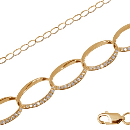 Купить оптом браслет из серебра с фианитами 3202044438-20 от Krasnoe