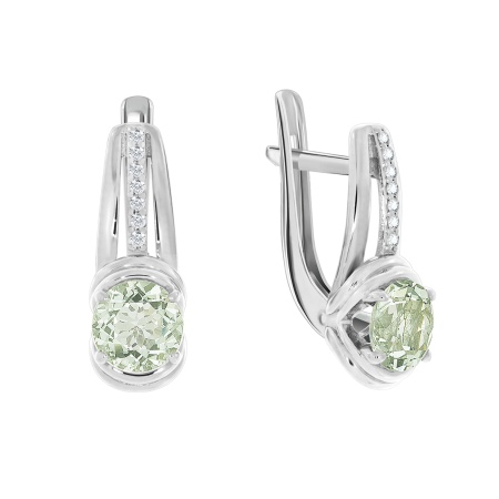 Купить оптом серьги из серебра с фианитами 2340200995-68 от Krasnoe