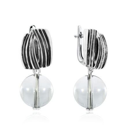 Купить оптом серьги из серебра с хрусталём 2310521356 от Krasnoe