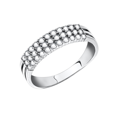 Купить оптом кольцо из серебра с фианитами 1340200175 от Krasnoe