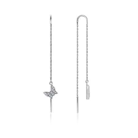 Купить оптом серьги из серебра с фианитами 2340201628л-9-2 от Krasnoe