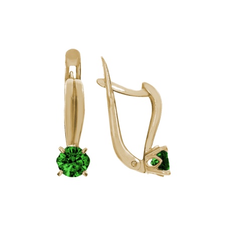 Купить оптом серьги из серебра с кварцем 2F3G8446-6 от Krasnoe