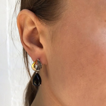 Купить оптом серьги из серебра с агатами 2321391384-20 от Krasnoe