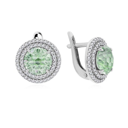 Купить оптом серьги из серебра с фианитами 2340201561л-65 от Krasnoe