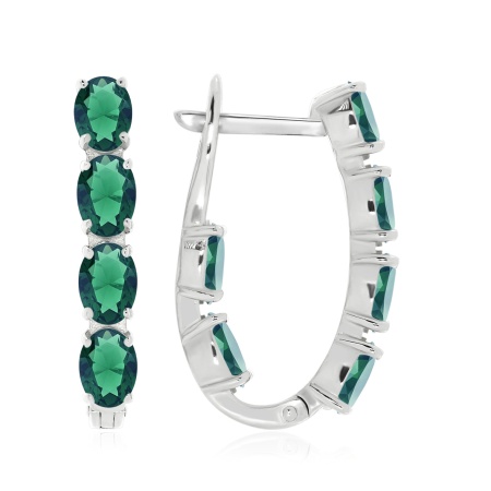 Купить оптом серьги из серебра с ситаллами 2340881182-64 от Krasnoe