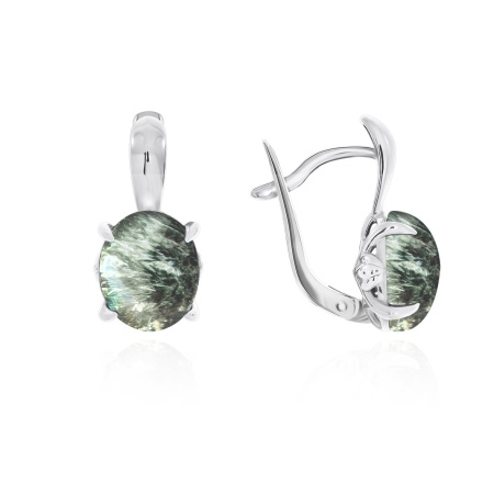 Купить оптом серьги из серебра с серафинитами 2340920376 от Krasnoe