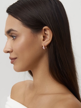 Купить оптом серьги из серебра с кошачий глазами 2320261878-30 от Krasnoe