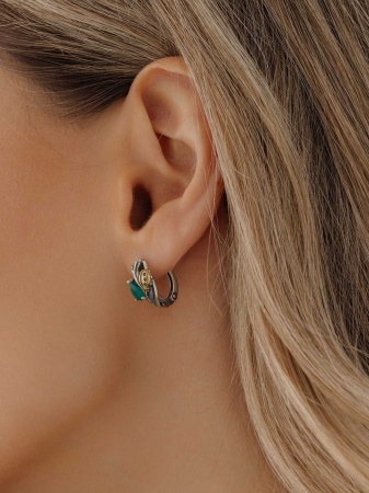 Купить оптом серьги из серебра с агатами 2317392128-60 от Krasnoe