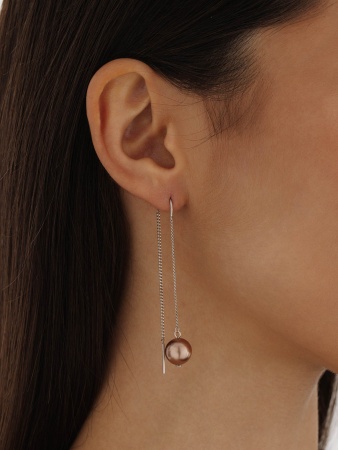 Купить оптом серьги из серебра с жемчугами 2340240710-6-43 от Krasnoe