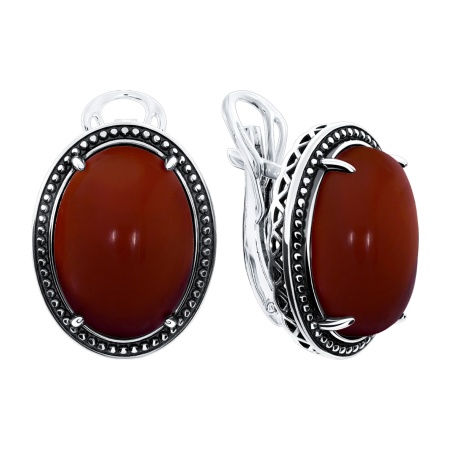 Купить оптом серьги из серебра с агатами 2310395706-31 от Krasnoe