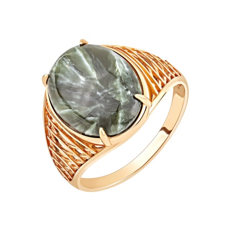 Купить оптом кольцо из серебра с серафинитом 1320925085 от Krasnoe