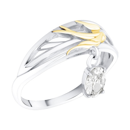 Купить оптом кольцо из серебра с фианитом 1350204603 от Krasnoe