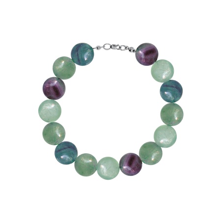 Купить оптом браслет из серебра с флюоритами 4340576119-17 от Krasnoe